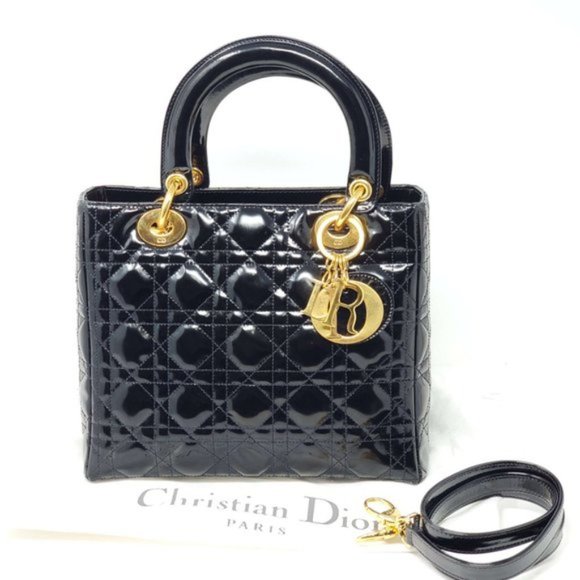 CHRISTIAN DIOR LADY DIOR MEDIUM SHOULDER HAND BAG - Picture 3 of 16